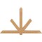 Ekena Millwork Kennewick Timber Gable Bracket, Western Red Cedar, 84"W x 53"H x 5 1/2"D x 5 1/2"F, 15/12 Pitch GBW084X53X0606KEN00SWR - alternate 1